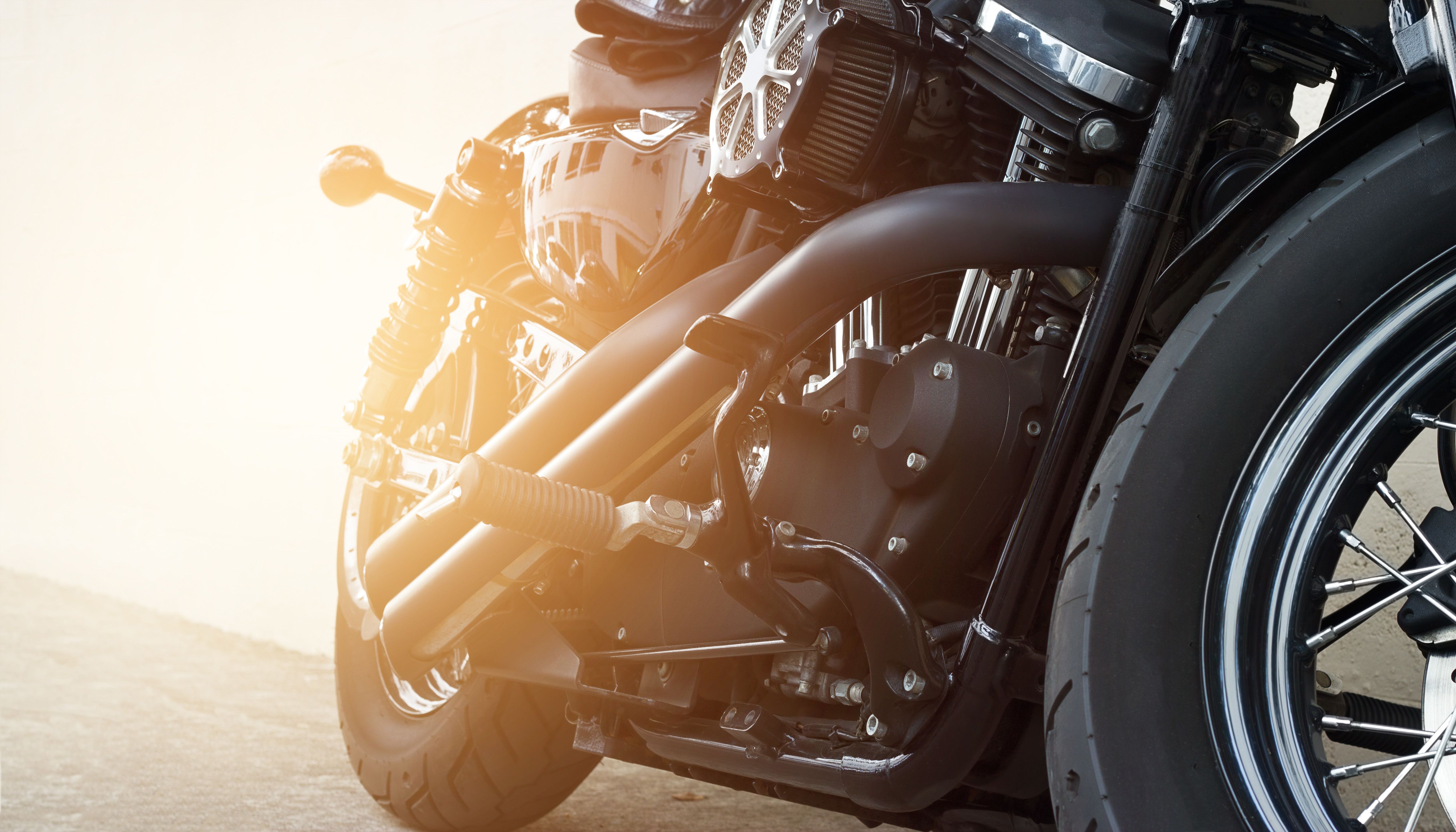 Motorcycle on a road